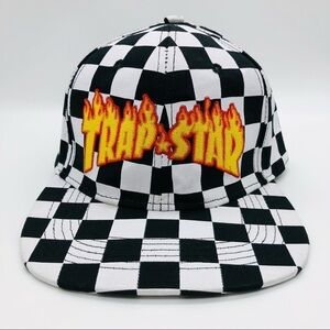 PHATCAT - MENS TRAP STAR CHECKERED BASEBALL CAP
